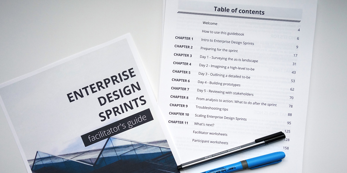 Introducing the Enterprise Design Sprints Facilitator's Guide